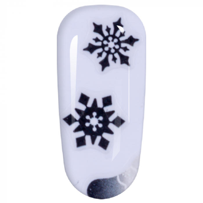 Sticker Lila Rossa pentru decor unghii, Craciun, Revelion si iarna, nail art, xf3120 [3]