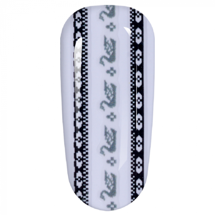Sticker Lila Rossa pentru decor unghii, Craciun, Revelion si iarna, nail art, xf3121 [4]