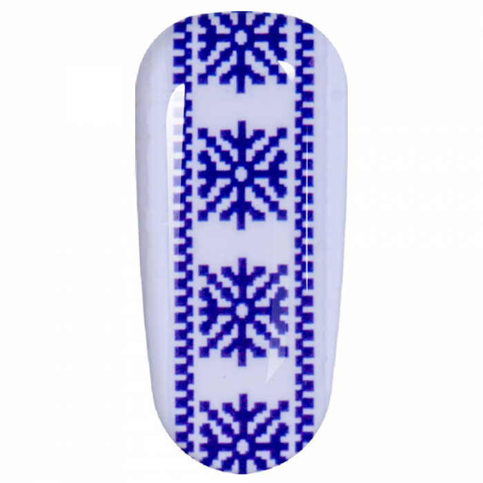 Sticker Lila Rossa pentru decor unghii, Craciun, Revelion si iarna, nail art, xf3123 [3]