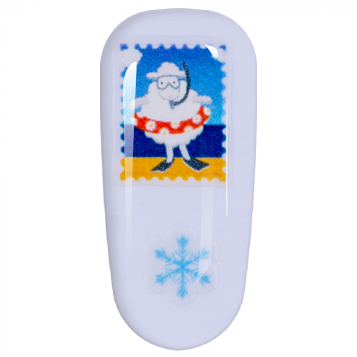 Sticker Lila Rossa pentru decor unghii, Craciun, Revelion si iarna, nail art, xf3125 [5]