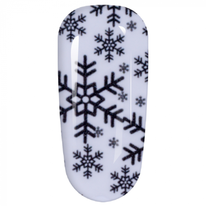 Sticker Lila Rossa pentru decor unghii, Craciun, Revelion si iarna, nail art, xf3127 [5]