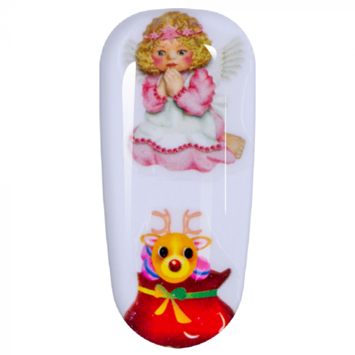 Sticker Lila Rossa pentru decor unghii, Craciun, Revelion si iarna, nail art, xf3128 [3]