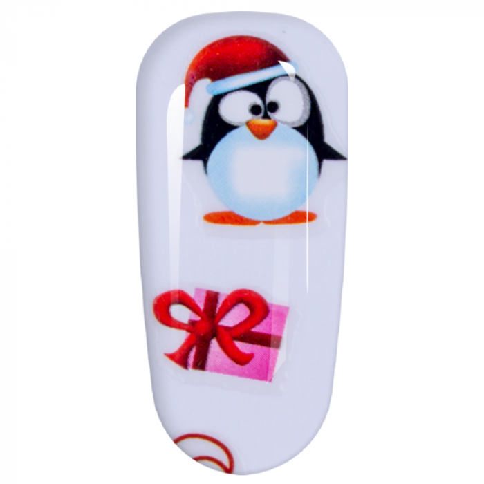 Sticker Lila Rossa pentru decor unghii, Craciun, Revelion si iarna, nail art, xf3128 [4]