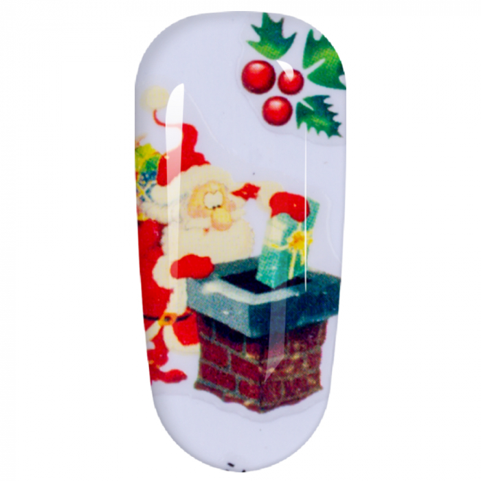 Sticker Lila Rossa pentru decor unghii, Craciun, Revelion si iarna, nail art, xf3129 [4]