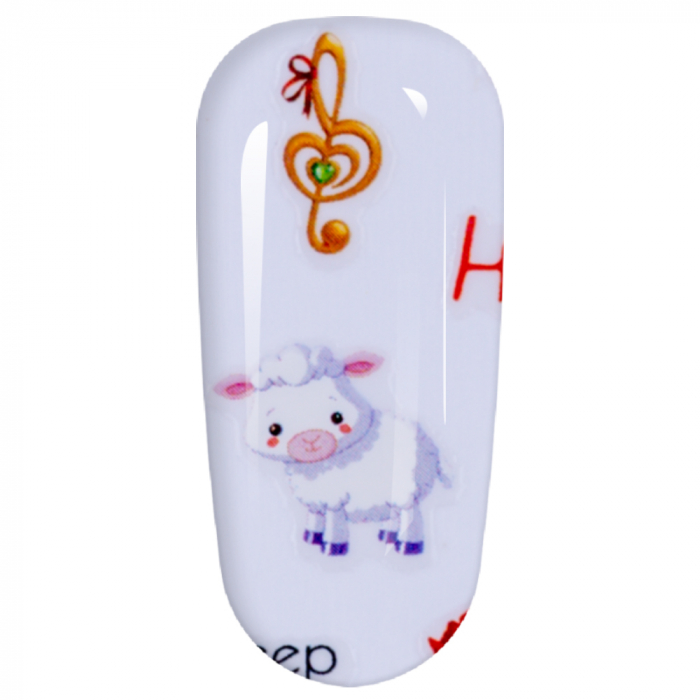 Sticker Lila Rossa pentru decor unghii, Craciun, Revelion si iarna, nail art, xf3130 [4]