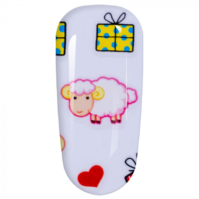 Sticker Lila Rossa pentru decor unghii, Craciun, Revelion si iarna, nail art, xf3130 [5]