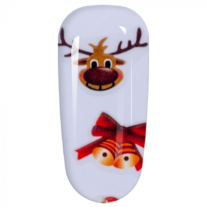 Sticker Lila Rossa pentru decor unghii, Craciun, Revelion si iarna, nail art, xf3131 [4]