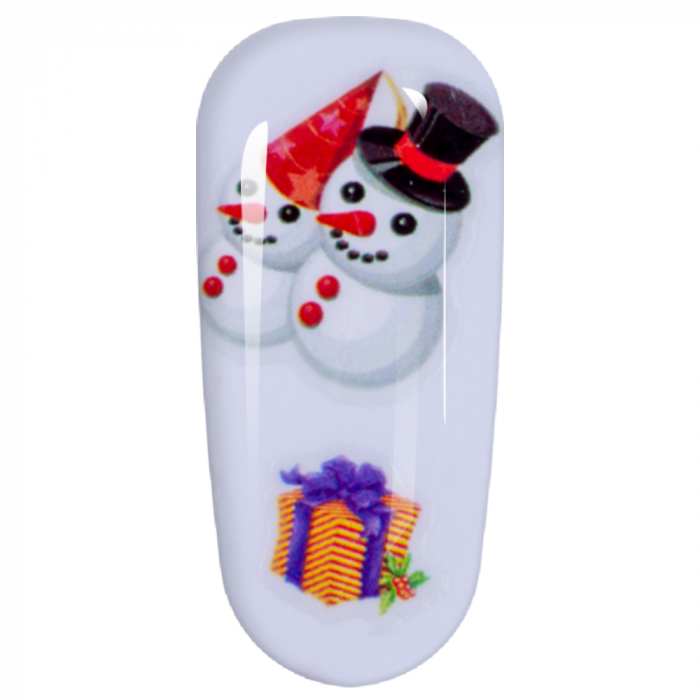 Sticker Lila Rossa pentru decor unghii, Craciun, Revelion si iarna, nail art, xf3133 [5]