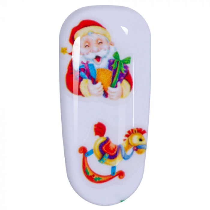 Sticker Lila Rossa pentru decor unghii, Craciun, Revelion si iarna, nail art, xf3133 [4]