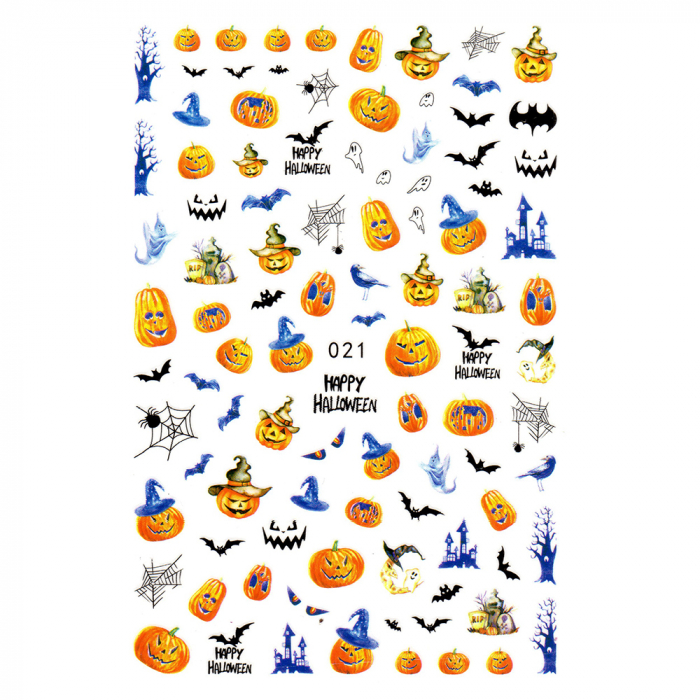Sticker Lila Rossa pentru decor unghii, Halloween edition, nail art xf021 [2]