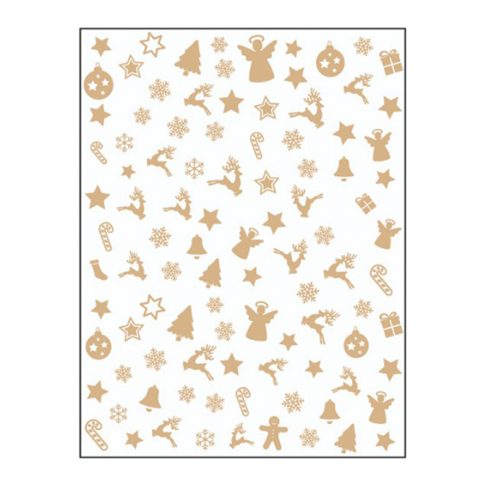 Sticker nail art Lila Rossa, pentru Craciun, Revelion si iarna, 15 x 9 cm, z-d4650 [1]