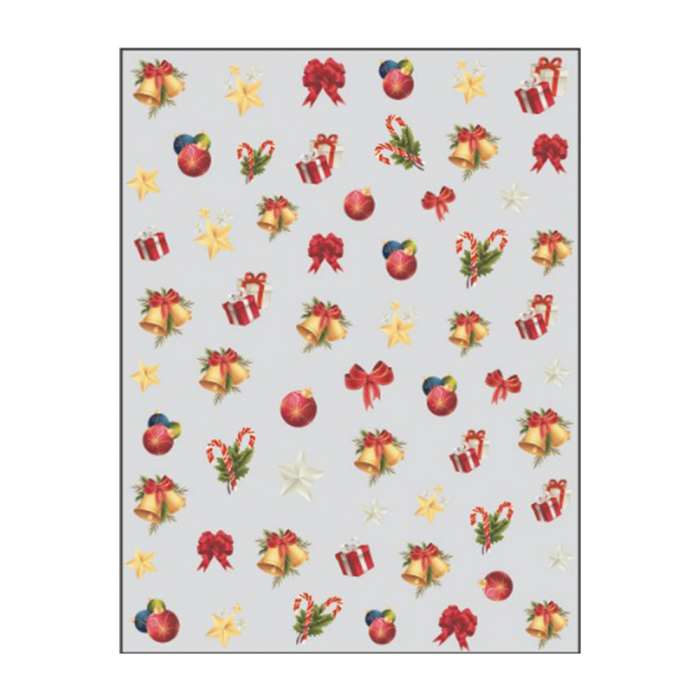 Sticker nail art Lila Rossa, pentru Craciun, Revelion si iarna, 15 x 9 cm, z-d4658 [1]