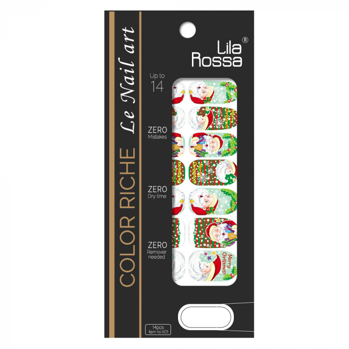 Sticker pentru unghii nail art, Lila Rossa, 14 in 1, nr 157 [2]