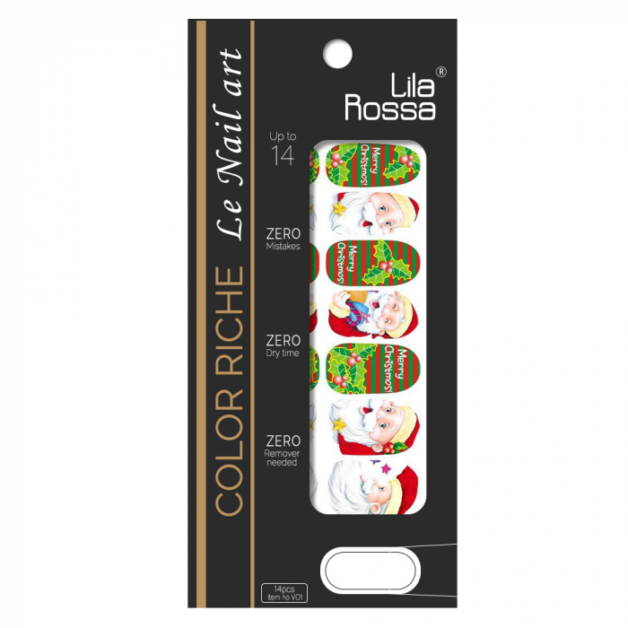 Sticker pentru unghii nail art, Lila Rossa, 14 in 1, nr 160 [3]