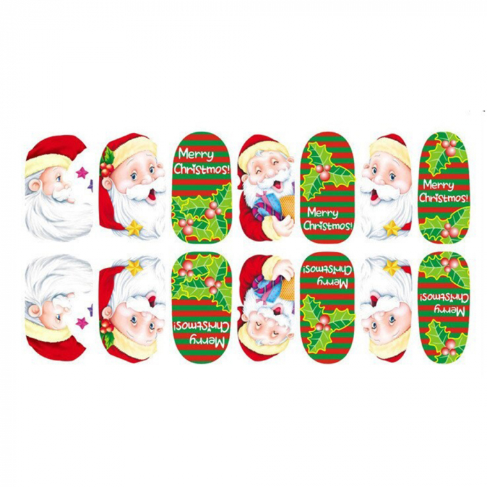 Sticker pentru unghii nail art, Lila Rossa, 14 in 1, nr 160 [2]