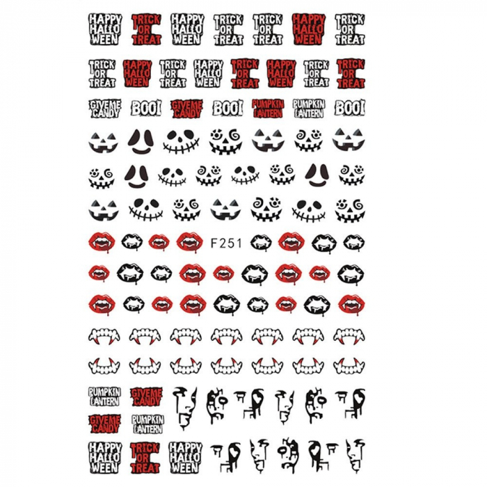 Stickere pentru decor unghii Lila Rossa, pentru Halloween, f251 [1]