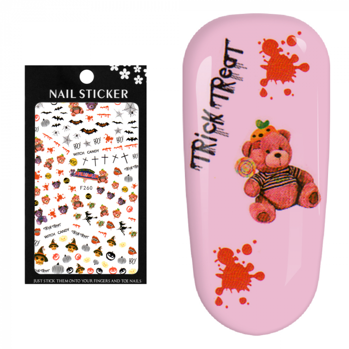 Stickere pentru decor unghii Lila Rossa, pentru Halloween, f260 [6]