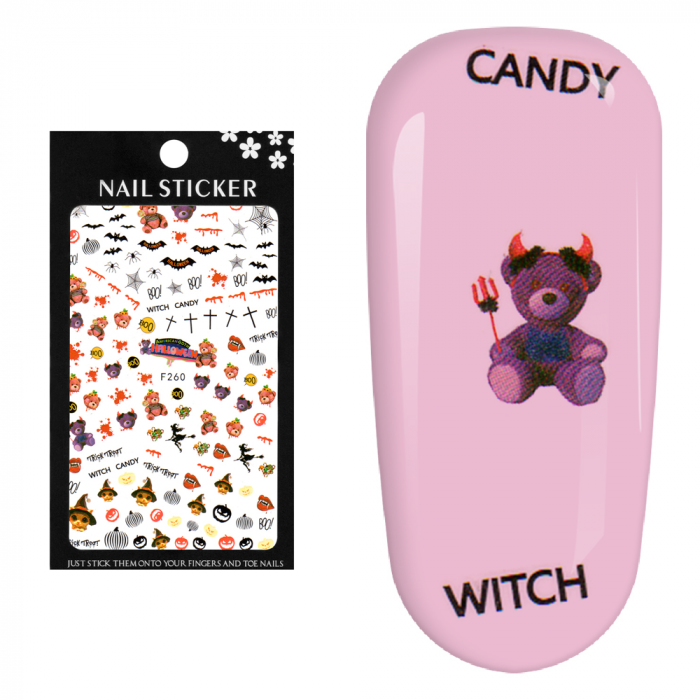 Stickere pentru decor unghii Lila Rossa, pentru Halloween, f260 [5]