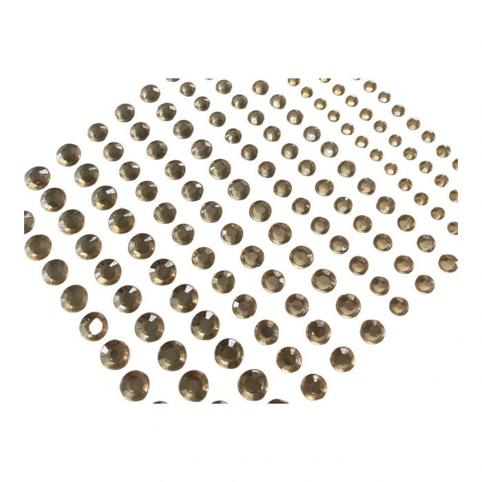 Strassuri autoadezive pentru machiaj Gold Drops, pentru fata, corp, unghii, Chique [2]