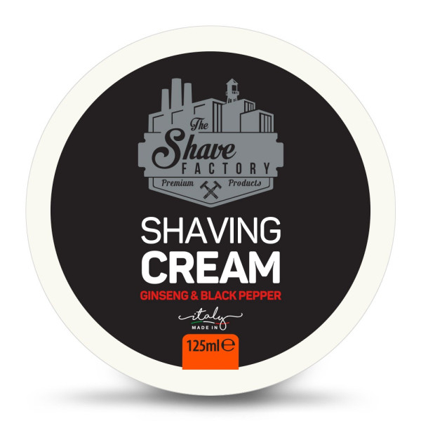 The Shave Factory Crema de ras pentru barbati Ginseng&Black Pepper 125ml [1]