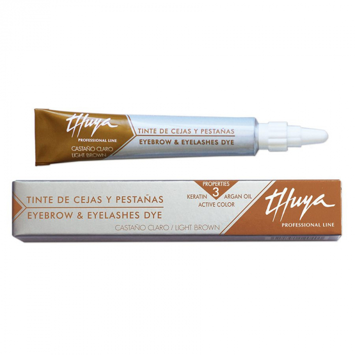 Thuya Professional Light Brown - Vopsea pentru gene si sprancene maro deschis 14ml [1]