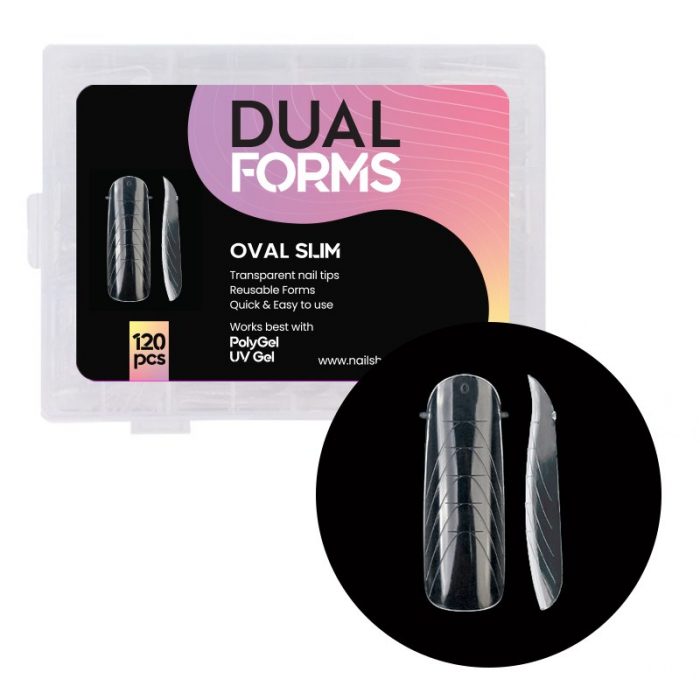 Tips Oval Slim Dual Forms - 120 buc [1]