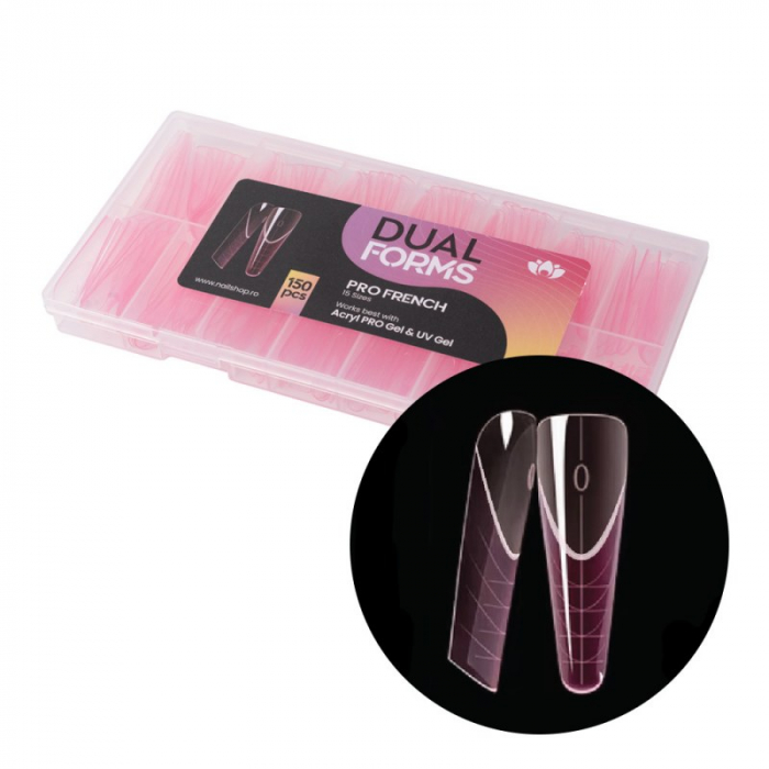 Tips Pro French Dual Forms - set 150 buc. [1]