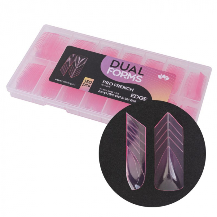 Tips Pro French Edge Dual Forms - set 150 buc. [1]