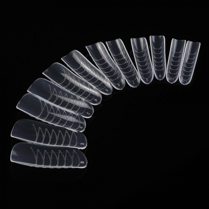 Tipsuri polygel Piko, 12 marimi, forme refolosibile, transparente [4]