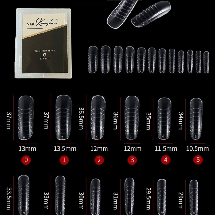 Tipsuri Smart Forms numerotate, 120buc, reutilizabile, full cover [2]