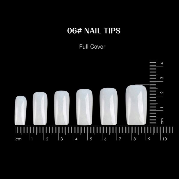 Tipsuri unghii false 100 buc, Lila Rossa, Natur, KG108 [3]