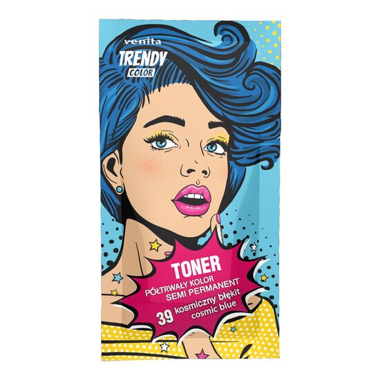 Toner Colorant Trendy, Cosmic Blue 39, Plic 35 g (Albastru Cosmic) [1]