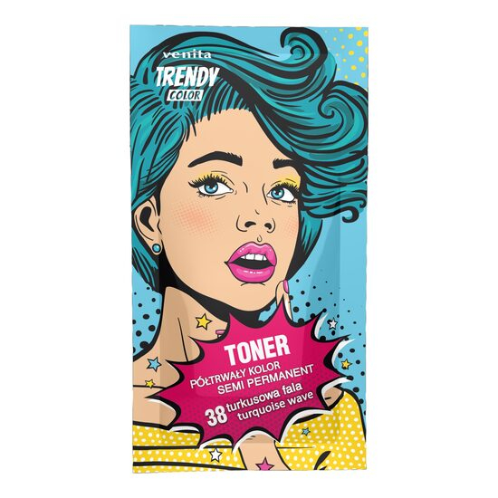Toner Colorant Trendy, Turquoise Wave 38, Plic 35 g (Turcoaz Marin) [1]