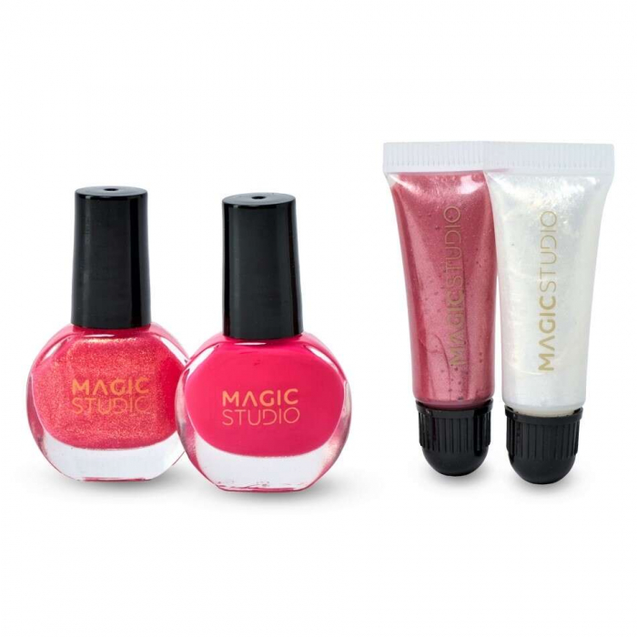 Trusa 2 lacuri de unghii si 2 balsam de buze Colorful Nail & Lips Magic Studio 11974 [2]