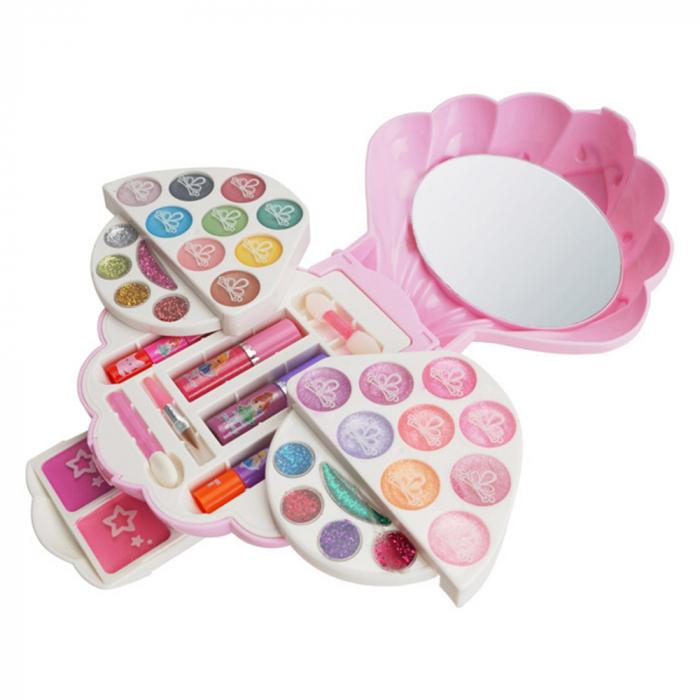 Trusa beauty Hi Lila Rossa girls, makeup copii si unghii, solubile in apa, tip scoica, copii de peste 5 ani [2]