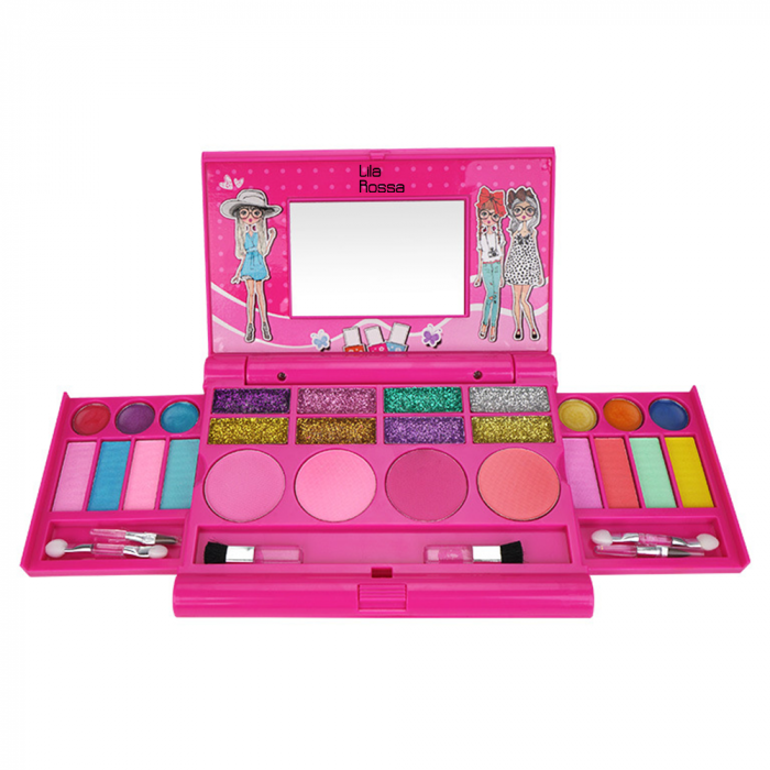 Trusa beauty Hi Lila Rossa girls, makeup copii, solubil in apa, trendy girl, copii de peste 5 ani [1]