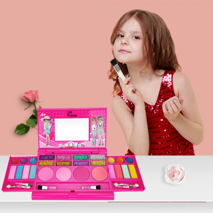Trusa beauty Hi Lila Rossa girls, makeup copii, solubil in apa, trendy girl, copii de peste 5 ani [2]
