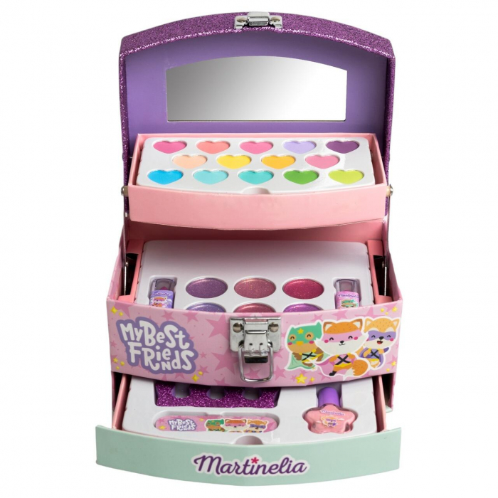 Trusa de machiaj pentru fetite tip cufar, My Best Friends 12041, Martinelia [2]