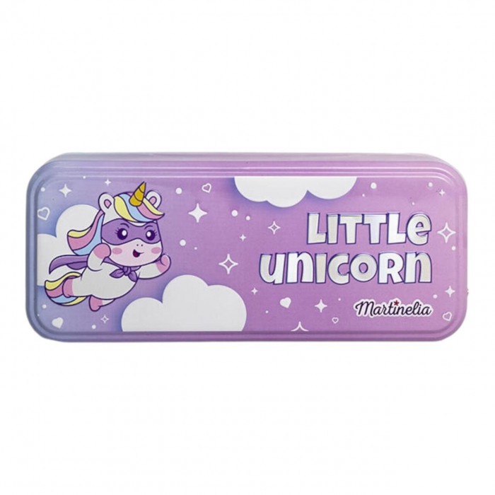 Trusa etajata cu fard de pleoape, luciu de buze si accesorii Little Unicorn Martinelia, 12022 [3]
