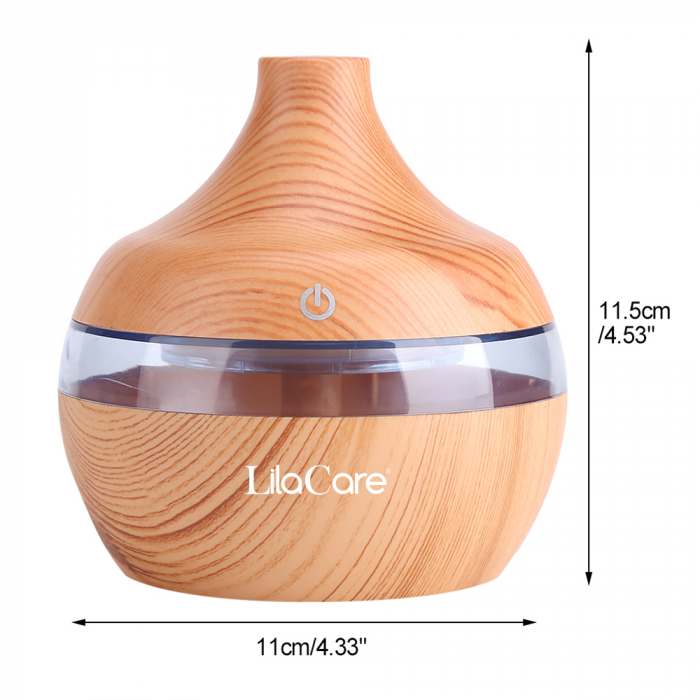 Umidificator si difuzor aromaterapie Lila Care, ultrasonic, 300 ml, bej [4]