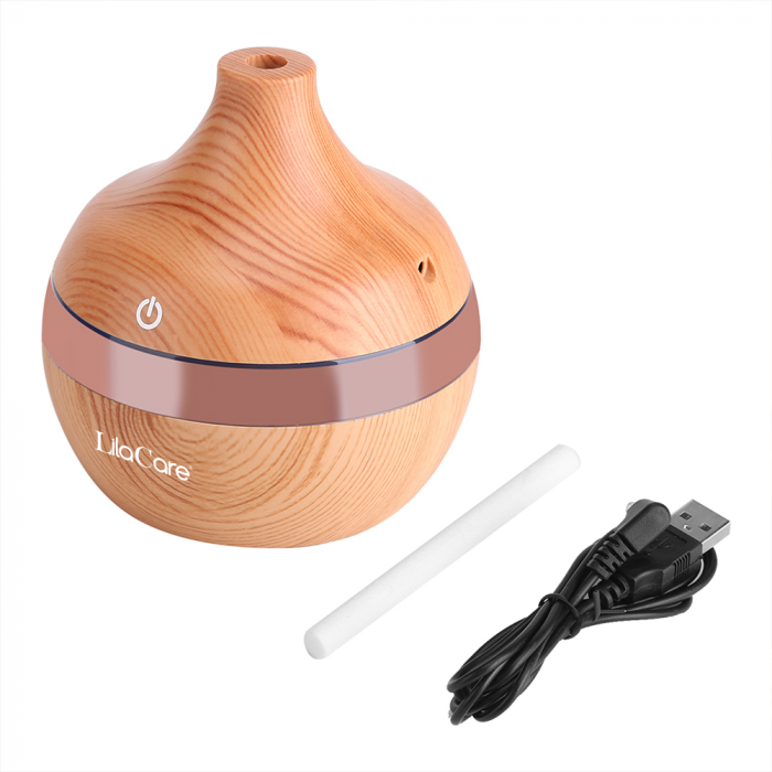 Umidificator si difuzor aromaterapie Lila Care, ultrasonic, 300 ml, bej [3]