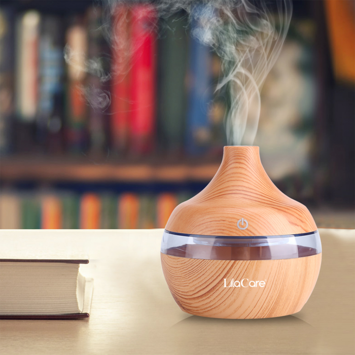 Umidificator si difuzor aromaterapie Lila Care, ultrasonic, 300 ml, bej [5]