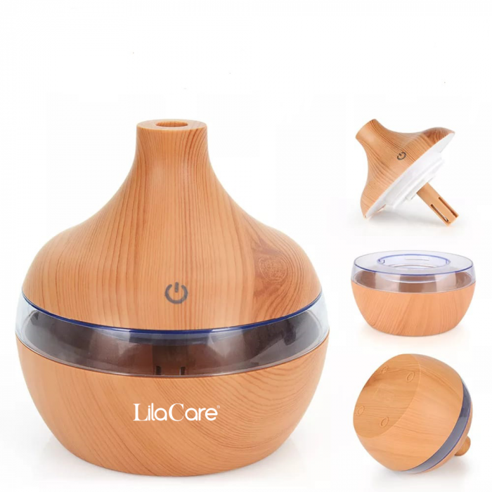Umidificator si difuzor aromaterapie Lila Care, ultrasonic, 300 ml, bej [2]