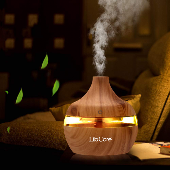 Umidificator si difuzor aromaterapie Lila Care, ultrasonic, 300 ml, bej [6]