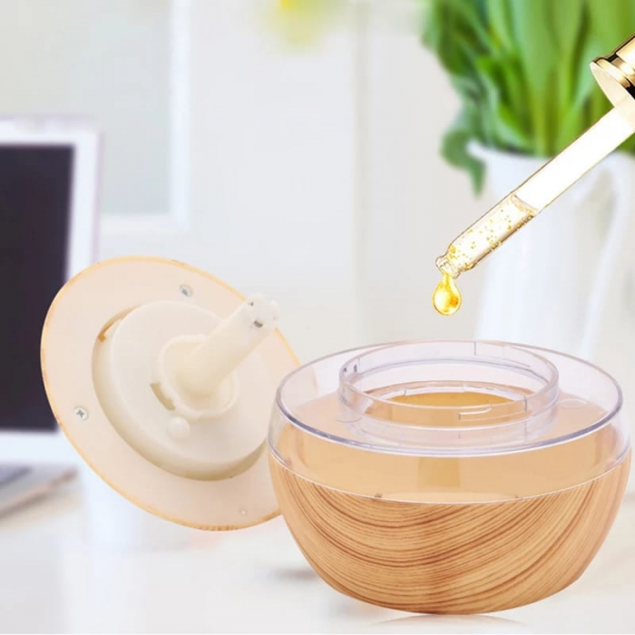 Umidificator si difuzor aromaterapie LilaCare, ultrasonic, 300 ml, schimbare culoare led [5]