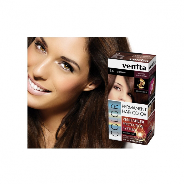 Vopsea de par permanenta, Venita Plex, 125 ml, Nr 5.66, Rosu Cireasa, 125ml [2]