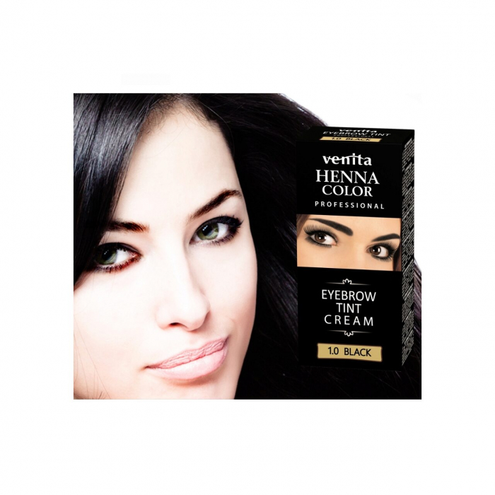 Vopsea de sprancene Crema Henna, Venita, Maro Inchis, 3.0, 15ml [2]