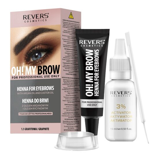Vopsea de sprancene Henna Oh! My Brows, Revers, Graphite, 1.1, 30ml [1]