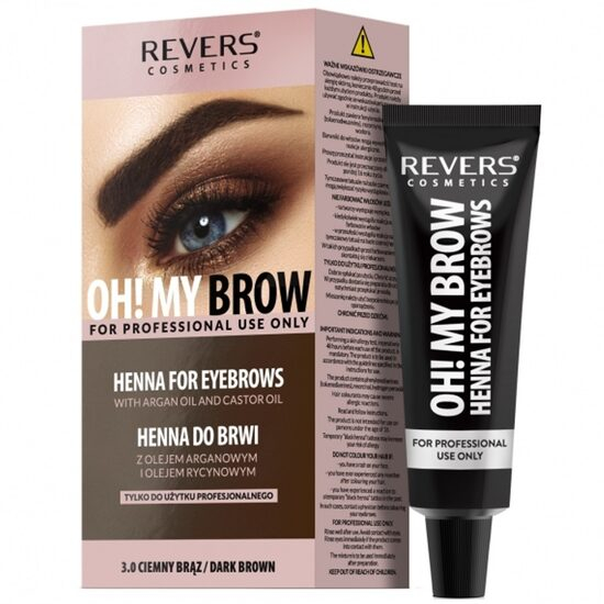Vopsea de sprancene Henna Oh! My Brows, Revers, Maro Inchis, 3.0, 30ml [1]