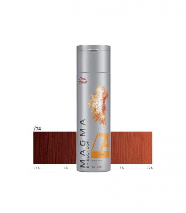 Wella Professionals Pudra nuantatoare pentru suvite Magma by Blondor /74 Brown Red 120g [1]
